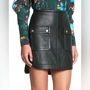 MANNING CARTELL
OPEN SEASON LEATHER MINI‎ SKIRT SIZE 0